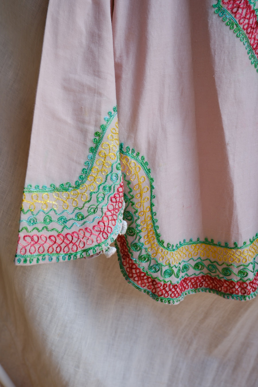 Pink Embroidered Tunic - M