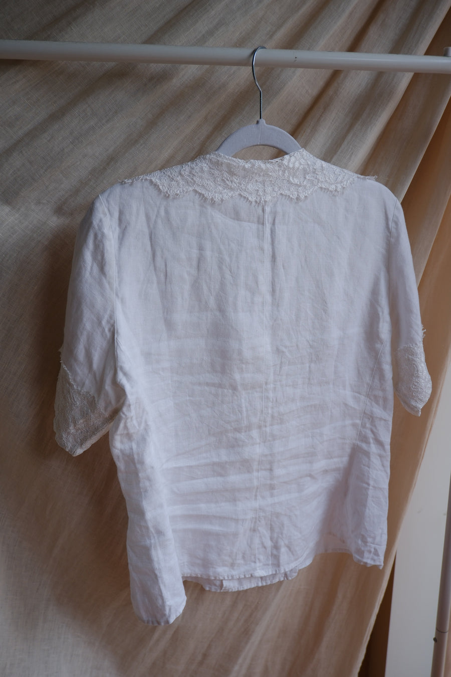 Linen & Lace Blouse - M