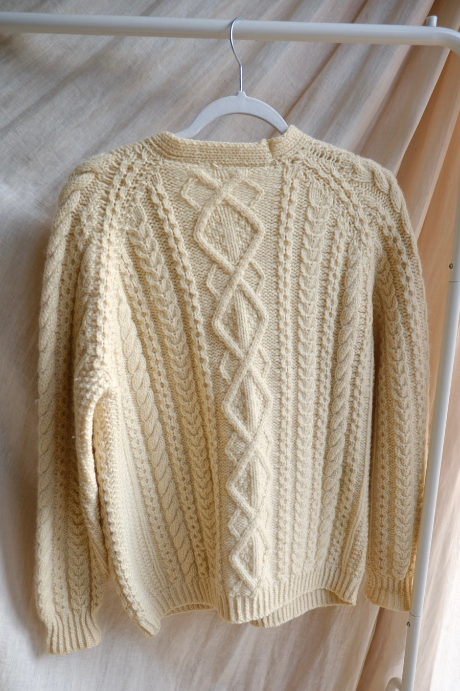 Cable Knit Cardigan - M