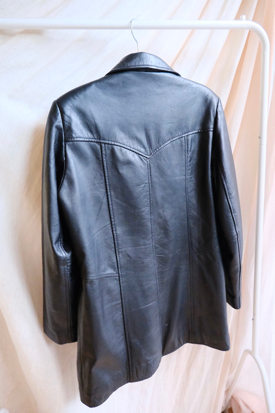 Black Leather Jacket - S