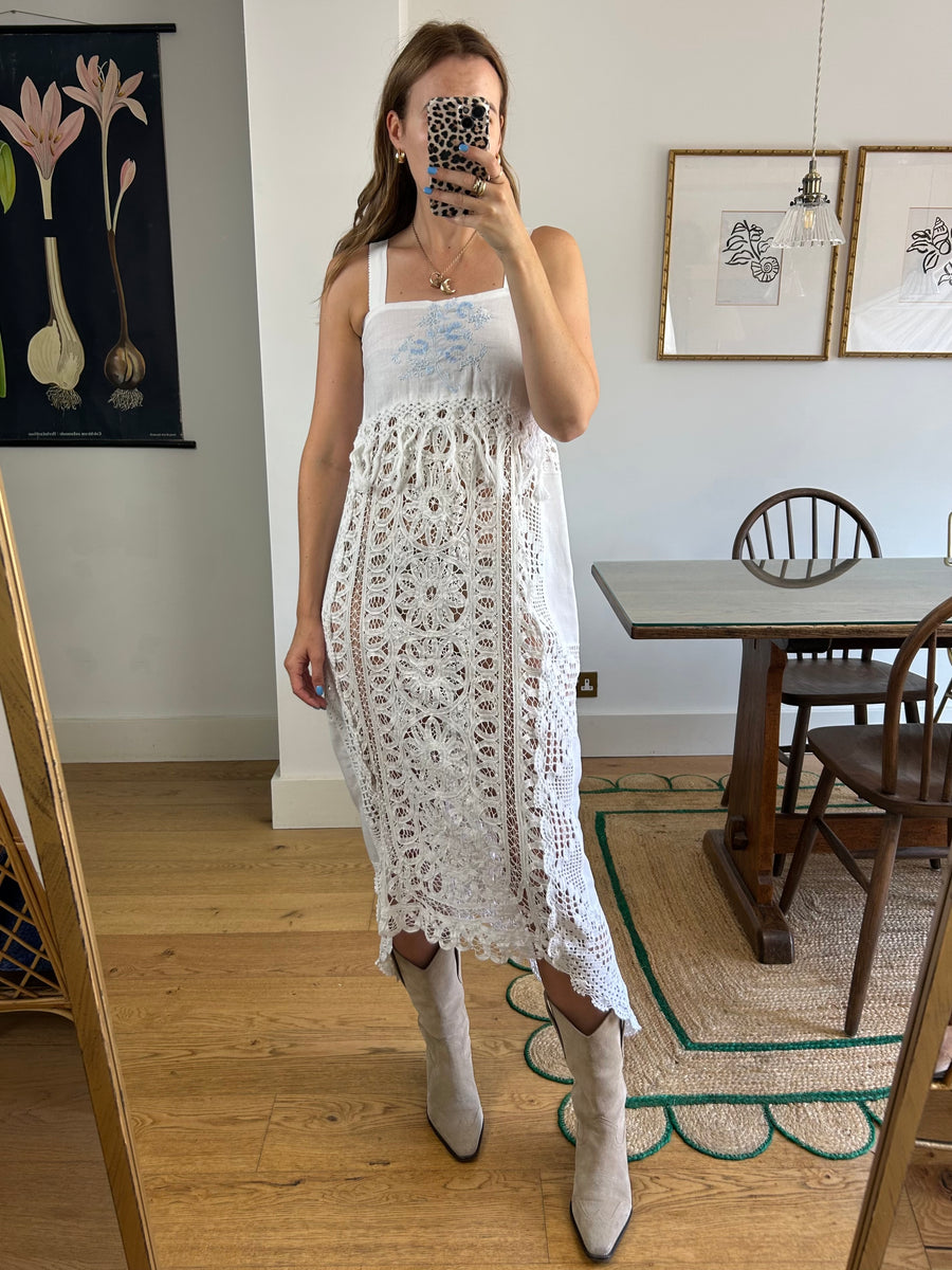 Reworked Lace Dress - UK 8