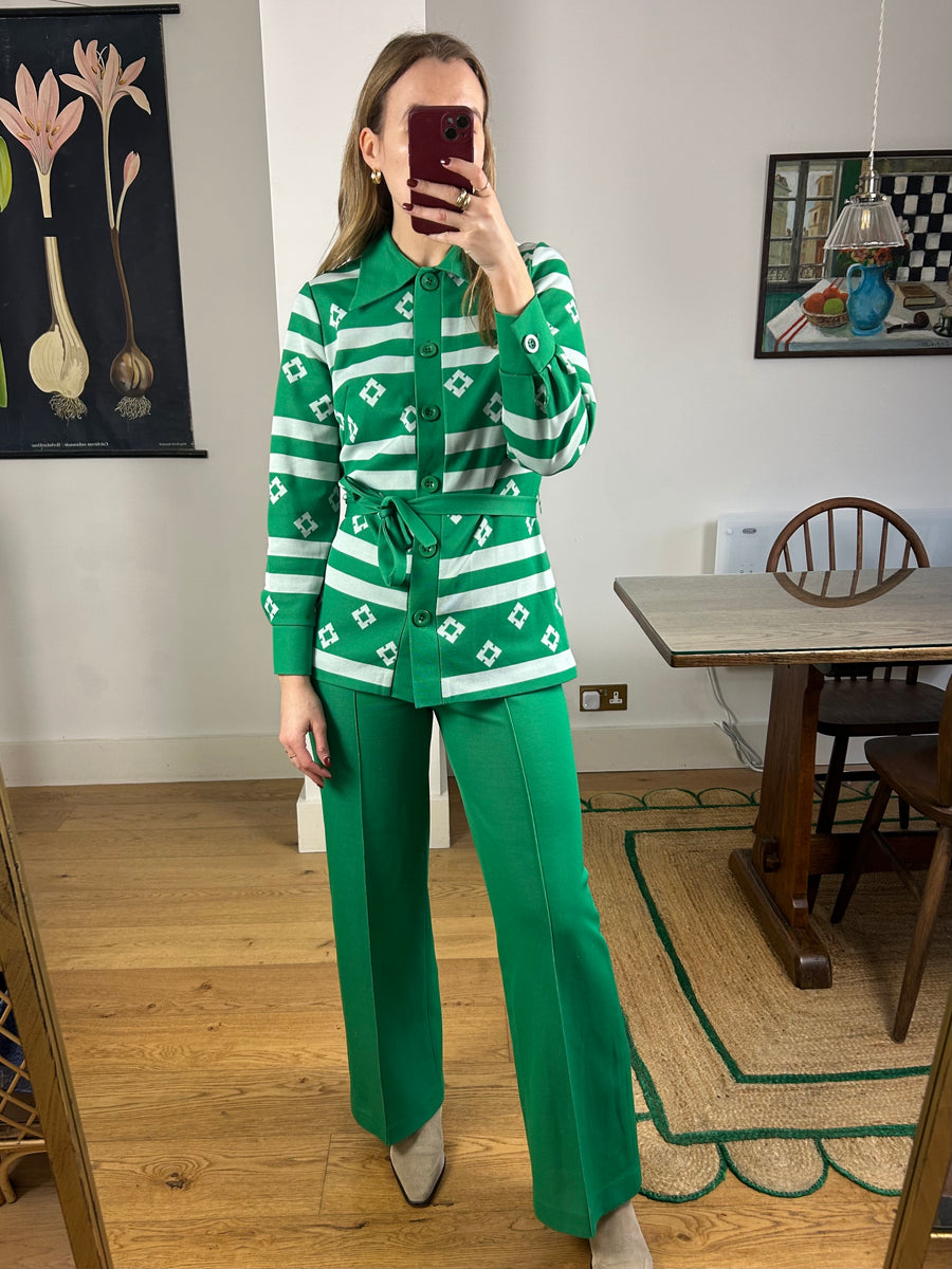 Green Flared Co-Ord - UK 8/10