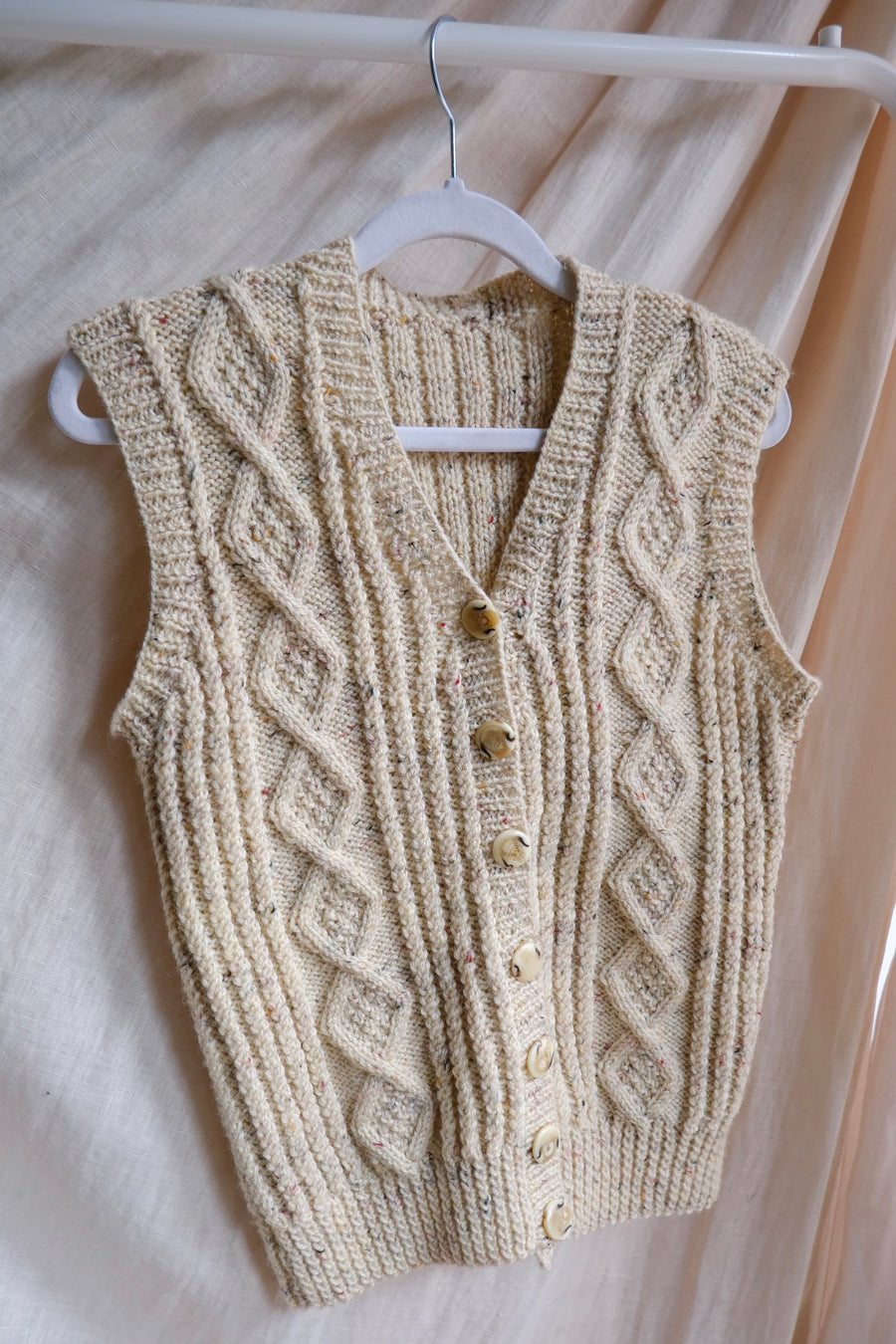 Cable Knit Waistcoat - S