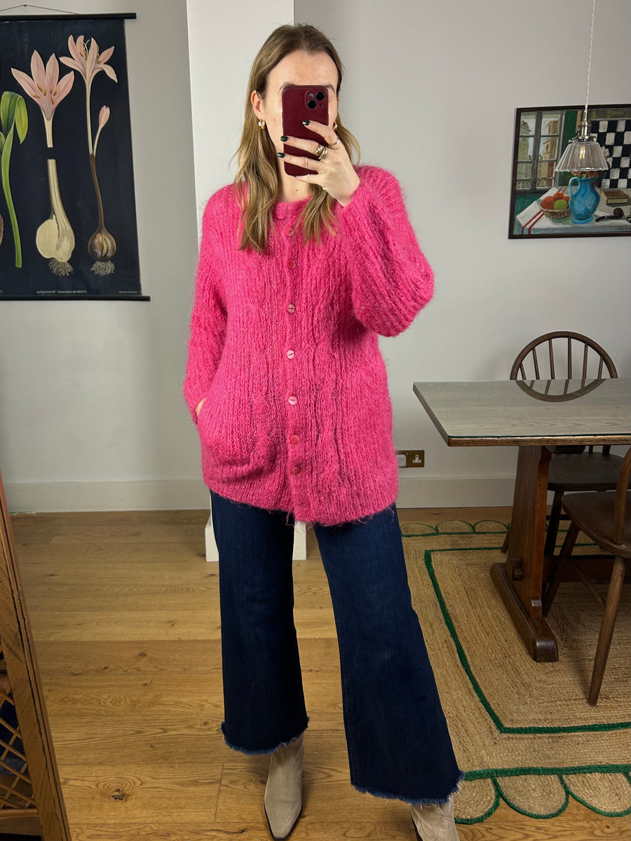 Pink Mohair Jumper - S