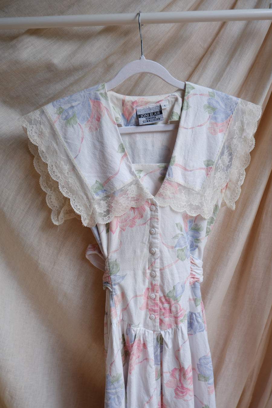 Statement Collar Floral Dress - UK 10