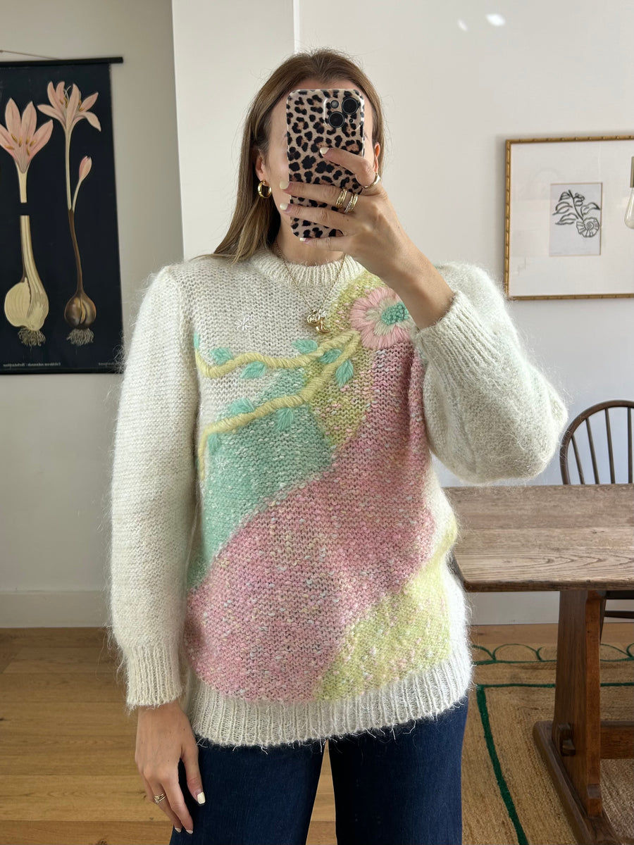 Pastel Mohair Jumper - M