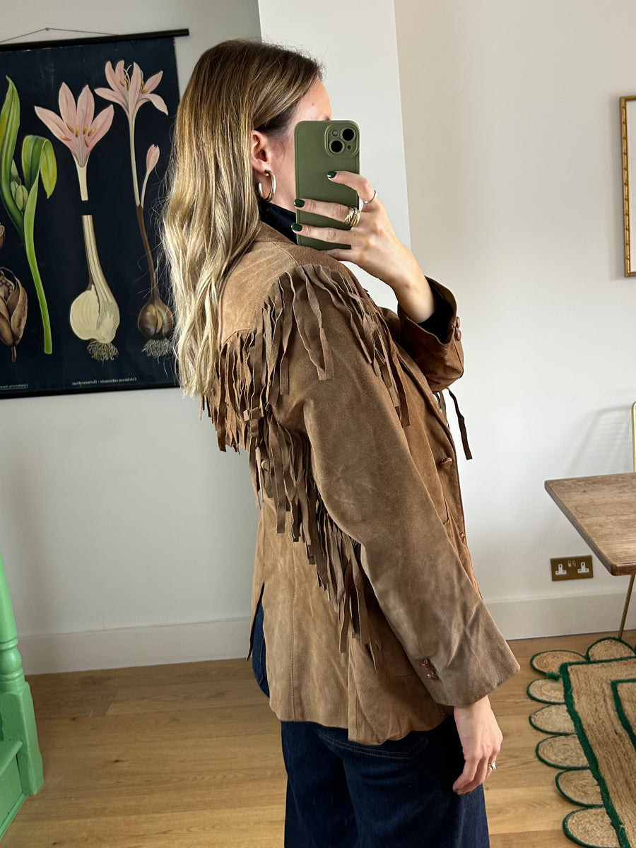 Suede Tassel Jacket - S