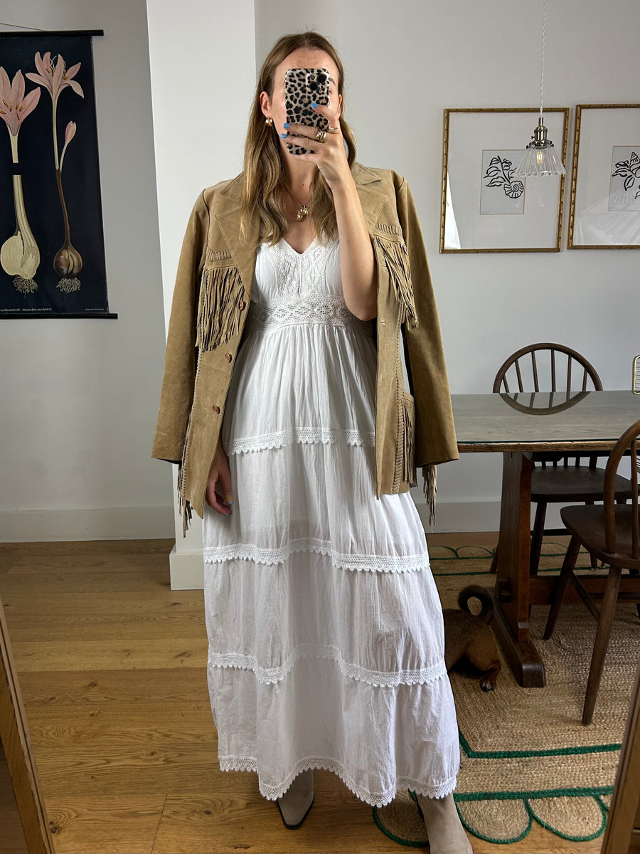 Suede Tassel Jacket - S