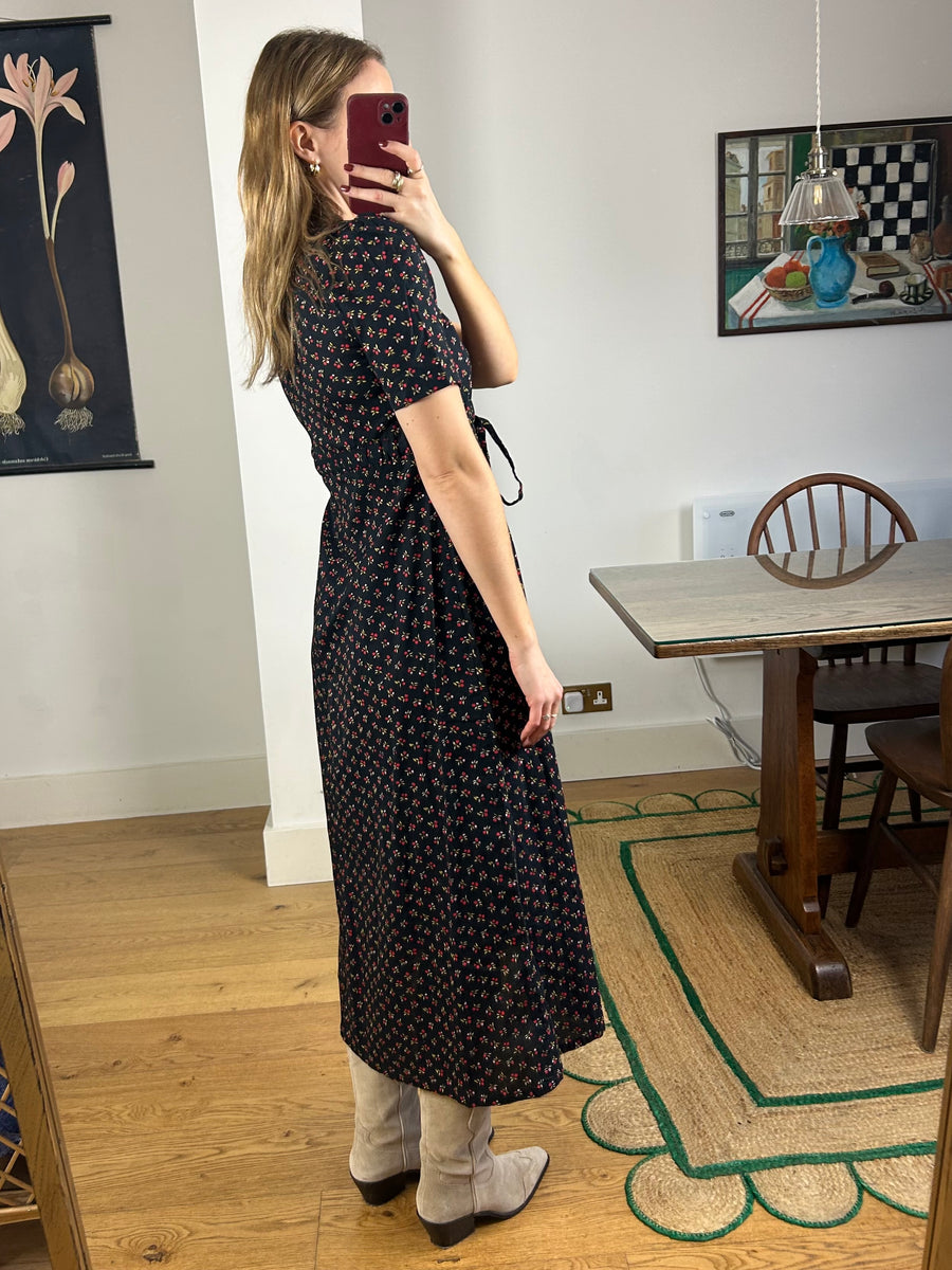 Cherry Print Dress - UK 8/10