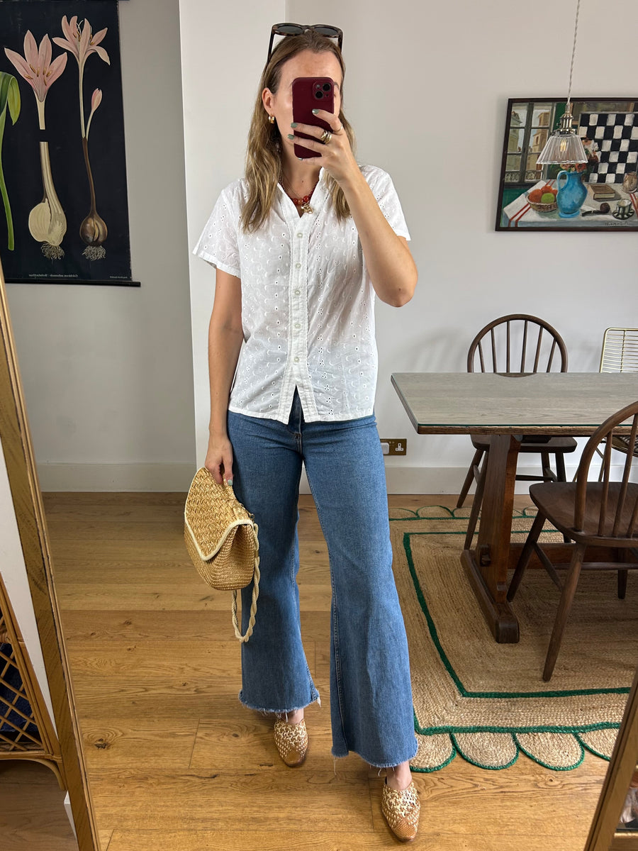 Broderie Anglaise Blouse - M