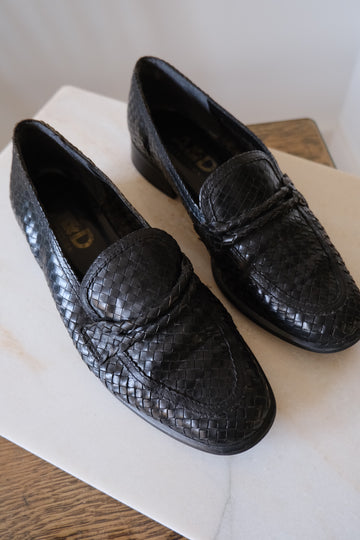 Woven Leather Loafer - UK 5