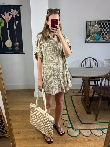 Aztec Cotton Shirt - S-XL