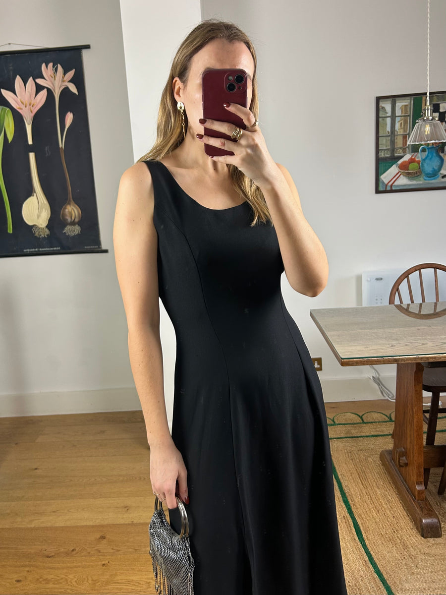 Black Midi Dress - UK 12