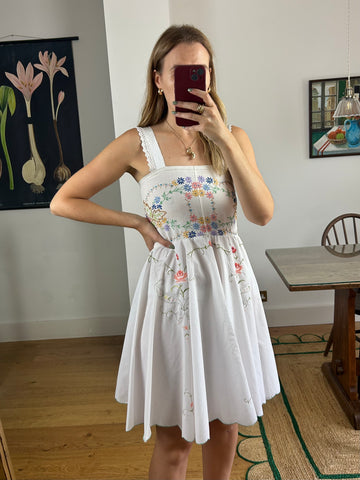 Reworked Embroidered Dress - UK 6