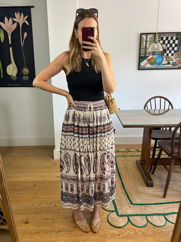 Boho Cotton Skirt - UK 8/10