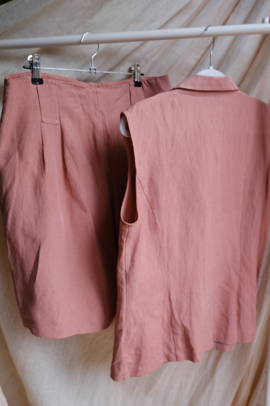 Pink Shorts & Blouse Co-ord - UK 12