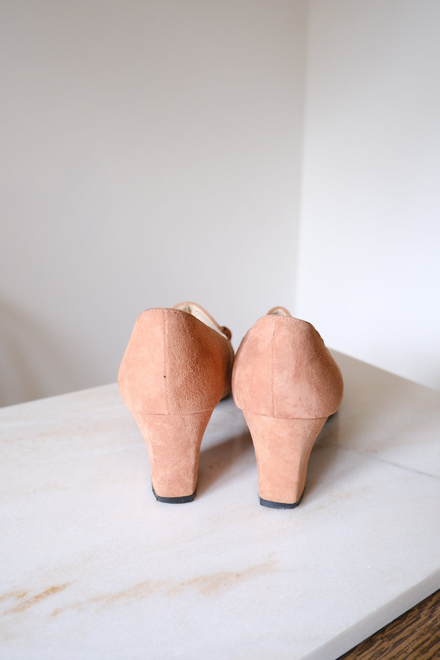 Pink Suede Loafers - UK 5