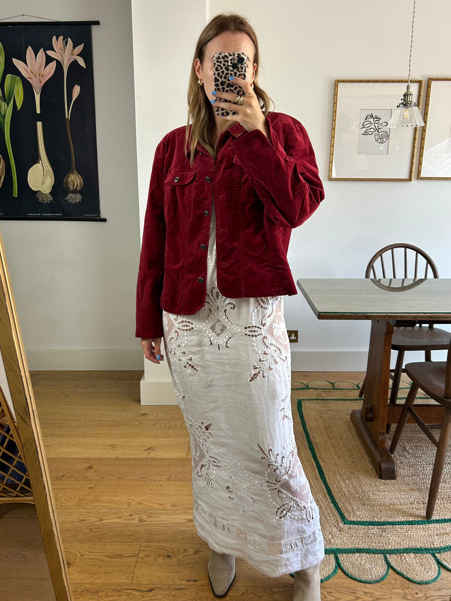 Red Velvet Jacket - M-L