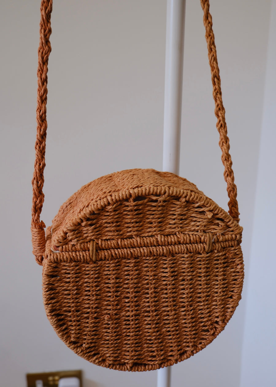 Round Wicker Bag