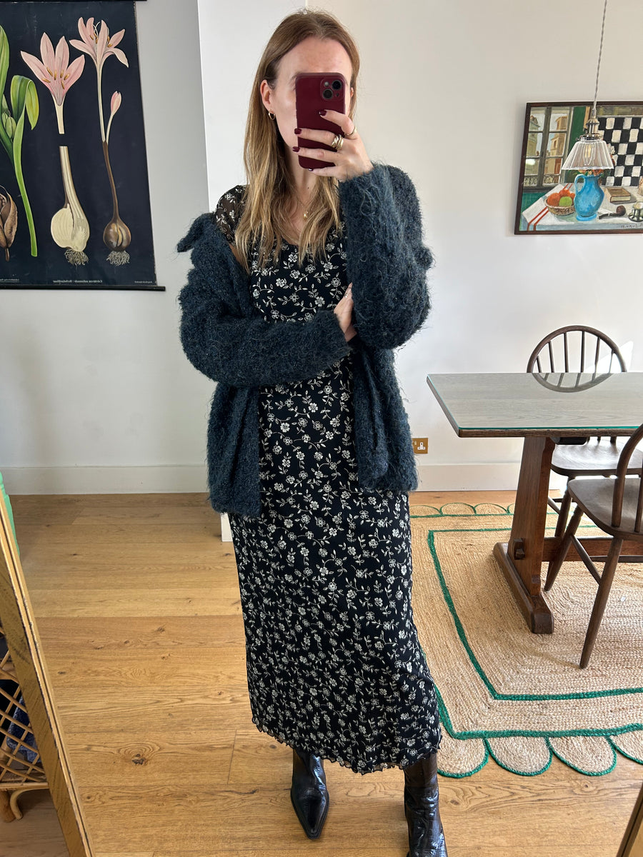 Wool & Mohair Cardigan - M