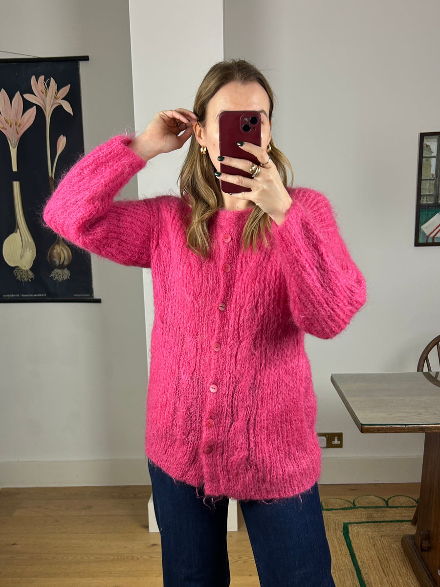 Pink Mohair Jumper - S