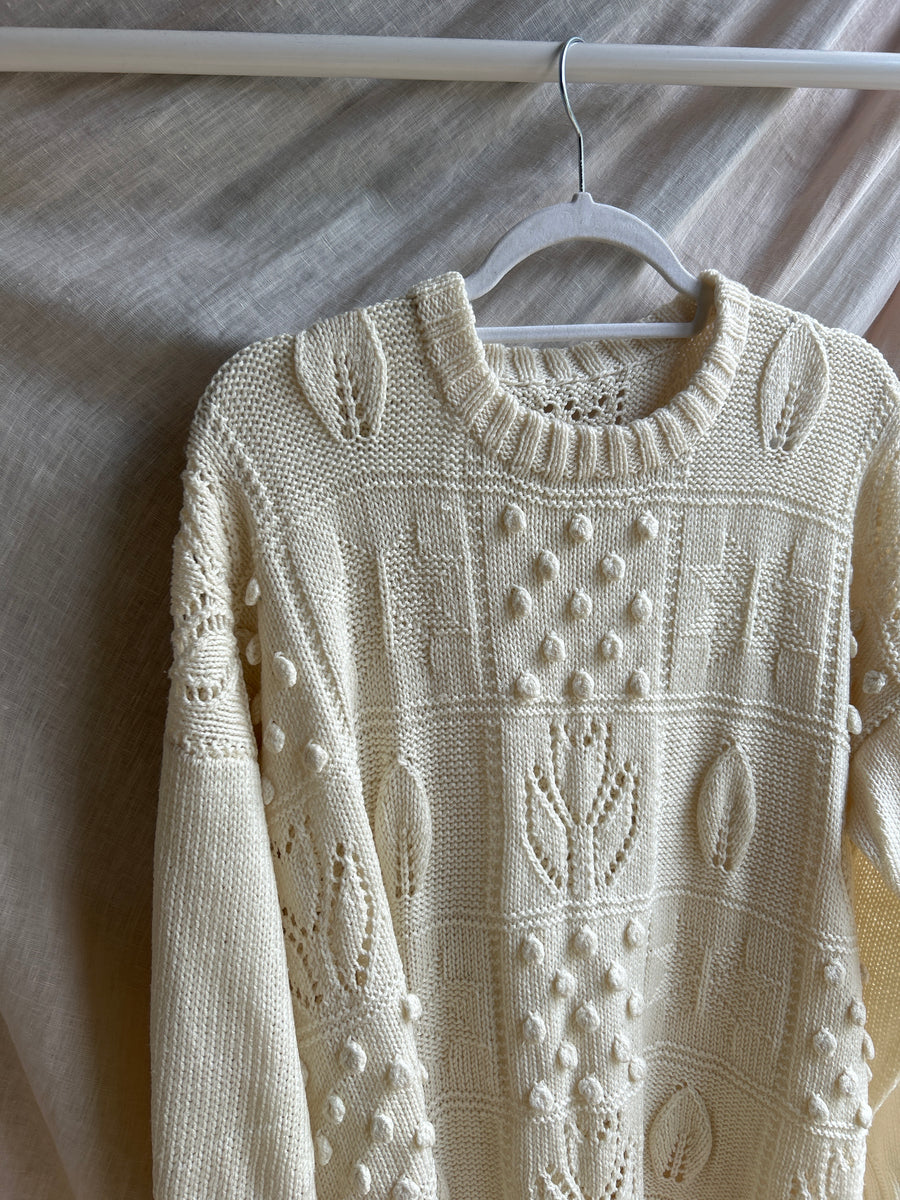 Pattern Knit Jumper - L