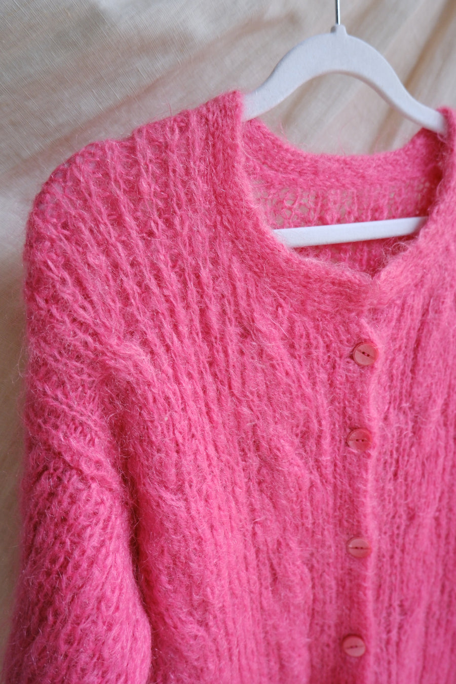 Pink Mohair Jumper - S