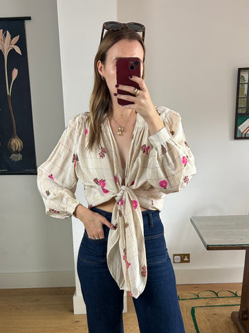 Silk Knotted Top - S-L