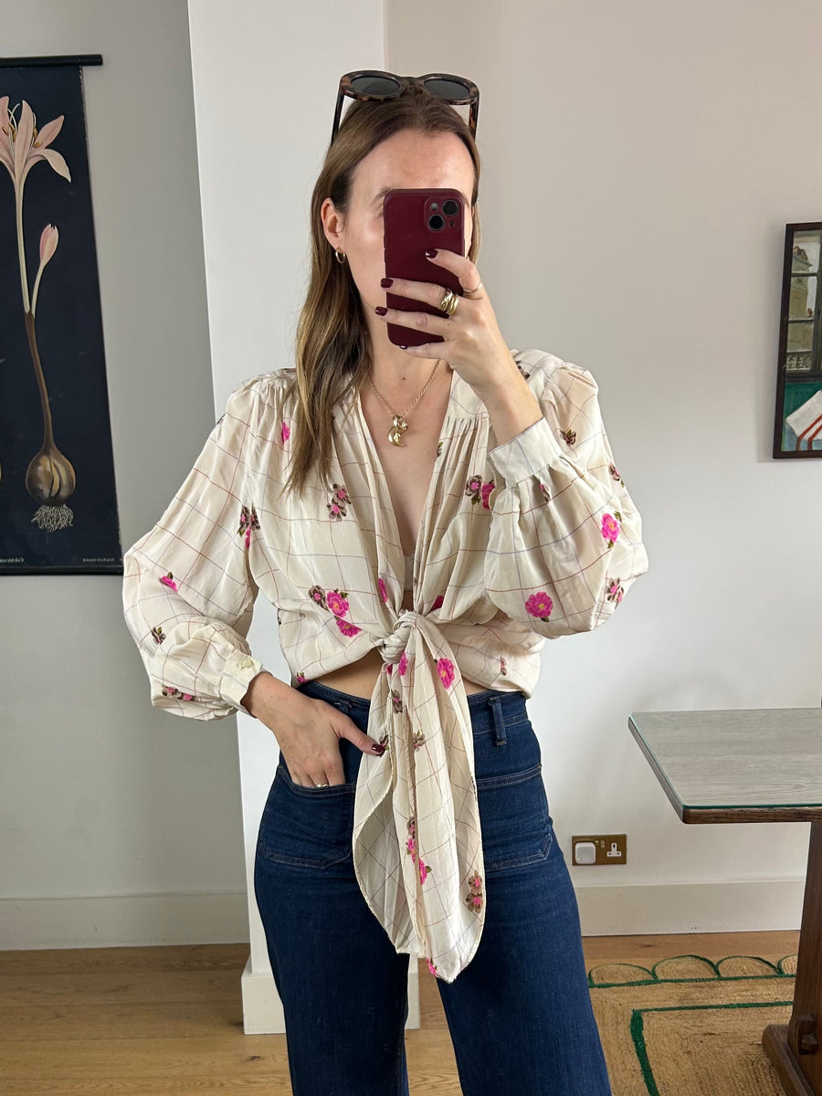 Silk Knotted Top - S-L