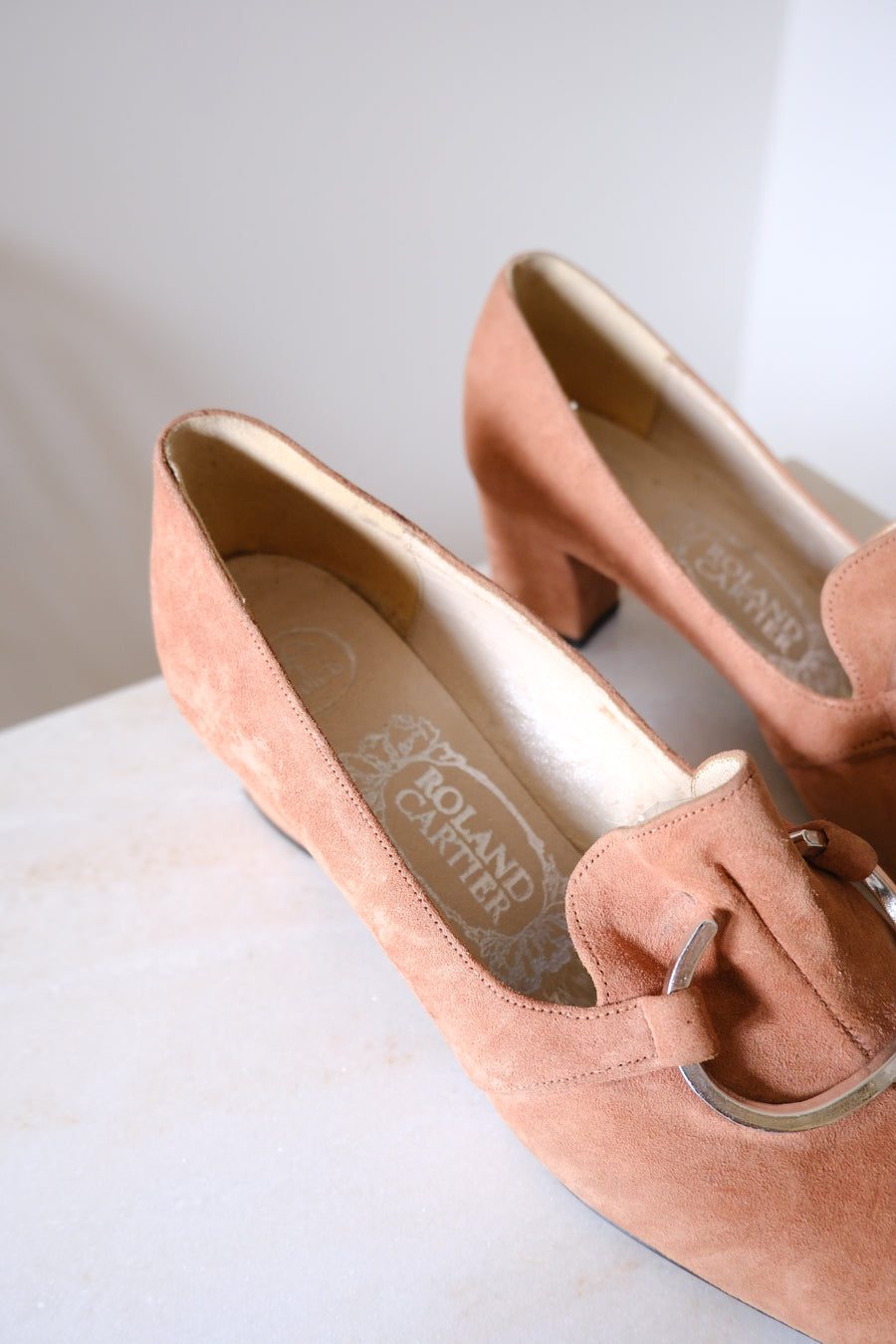 Pink Suede Loafers - UK 5