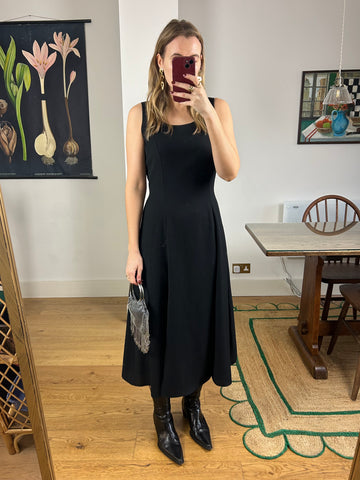Black Midi Dress - UK 12