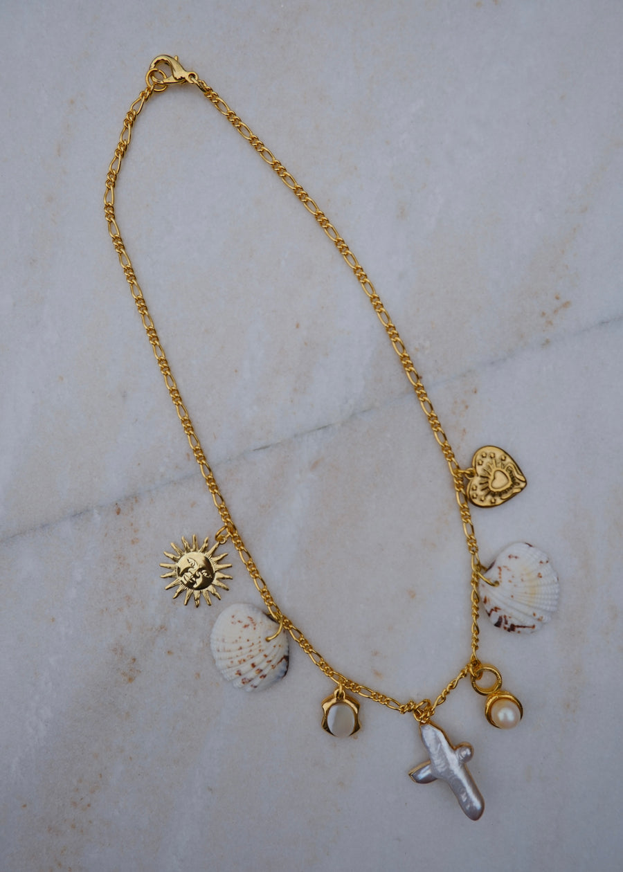Freshwater Pearl Charm Necklace