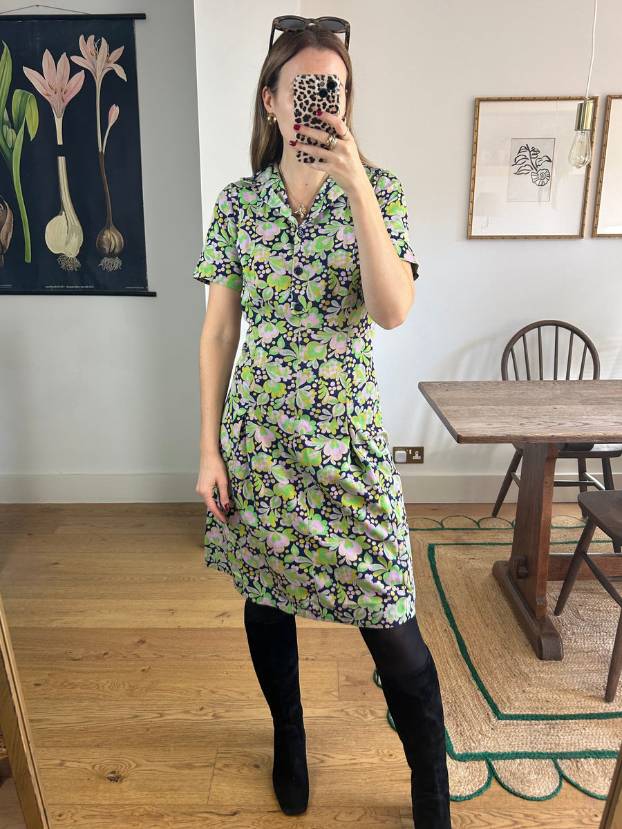 Psychedelic Print Dress - UK 12