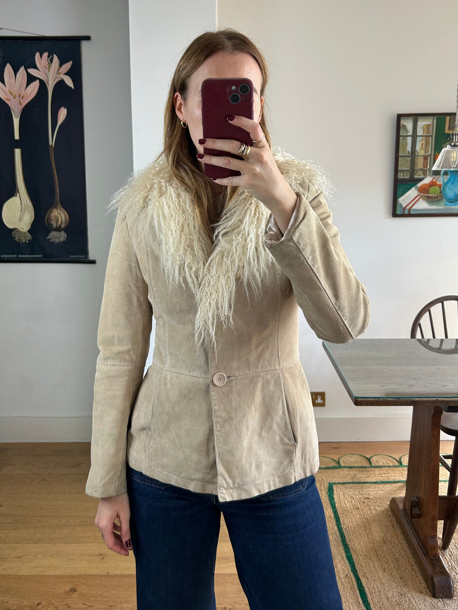 Mongolian Fur Blazer - S