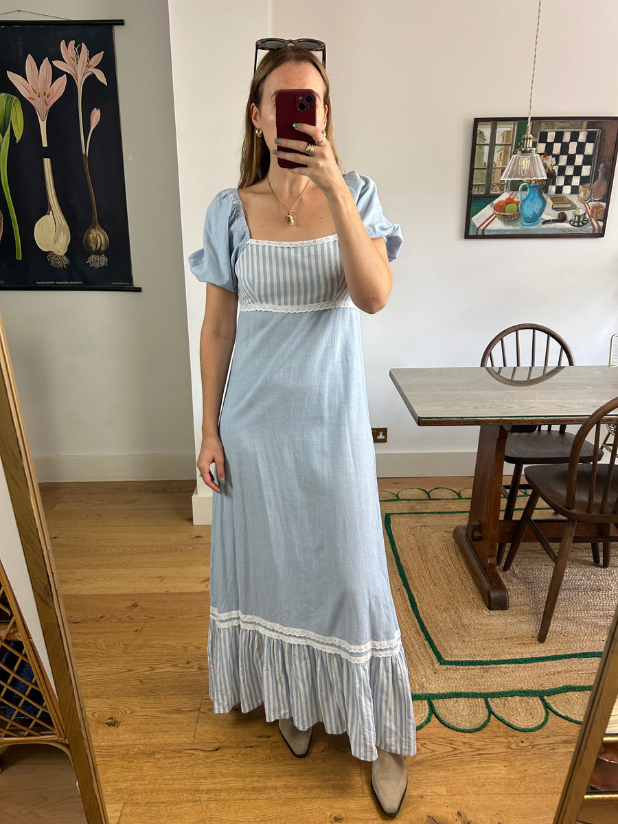 Blue Prairie Dress - UK 8