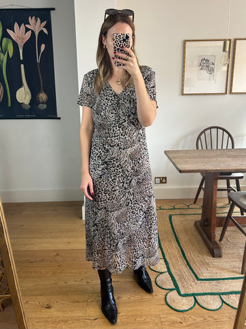 Leopard Print Dress - UK 12/14