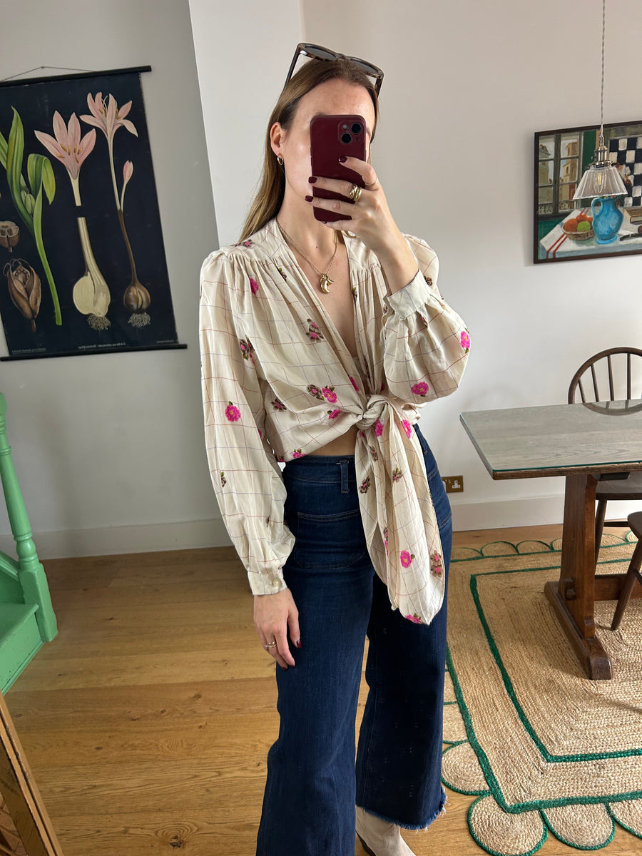 Silk Knotted Top - S-L