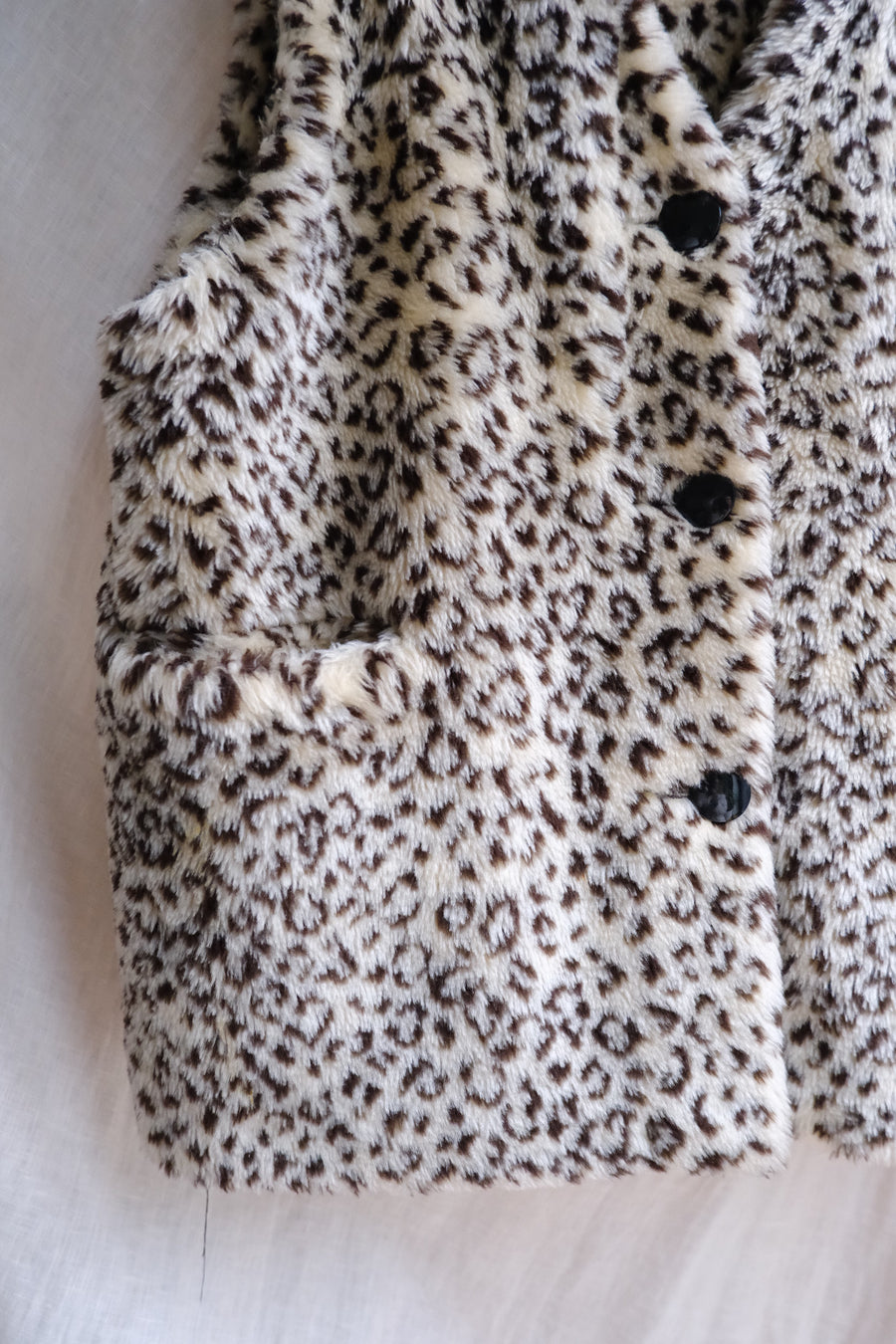 Leopard Faux Fur Gilet - M