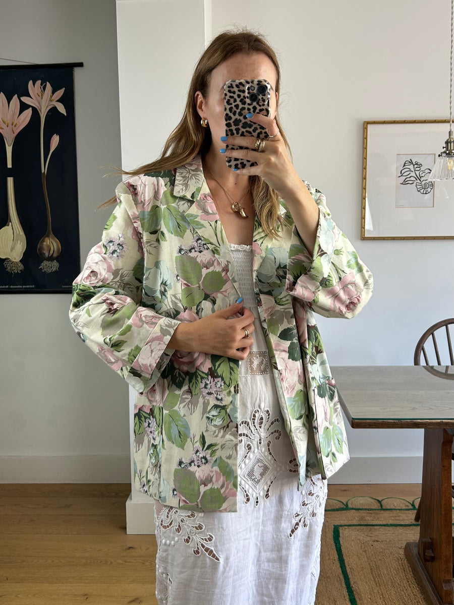 Rose Cotton Blazer - L