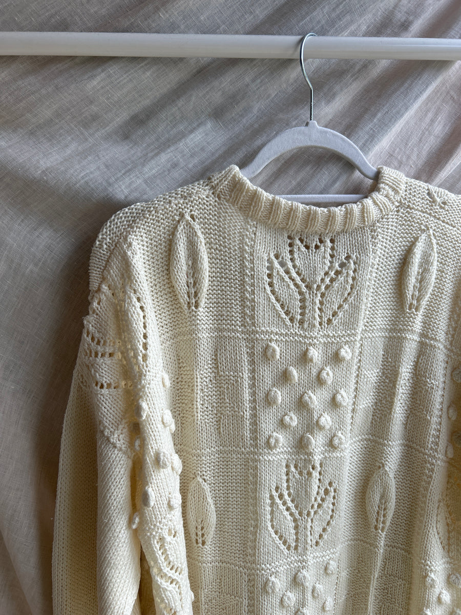Pattern Knit Jumper - L