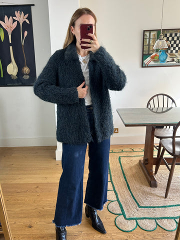 Wool & Mohair Cardigan - M