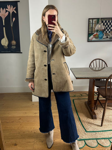Suede Sheepskin Coat - S