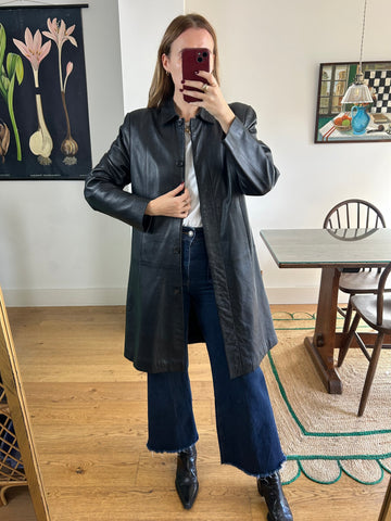 Black Leather Jacket - S