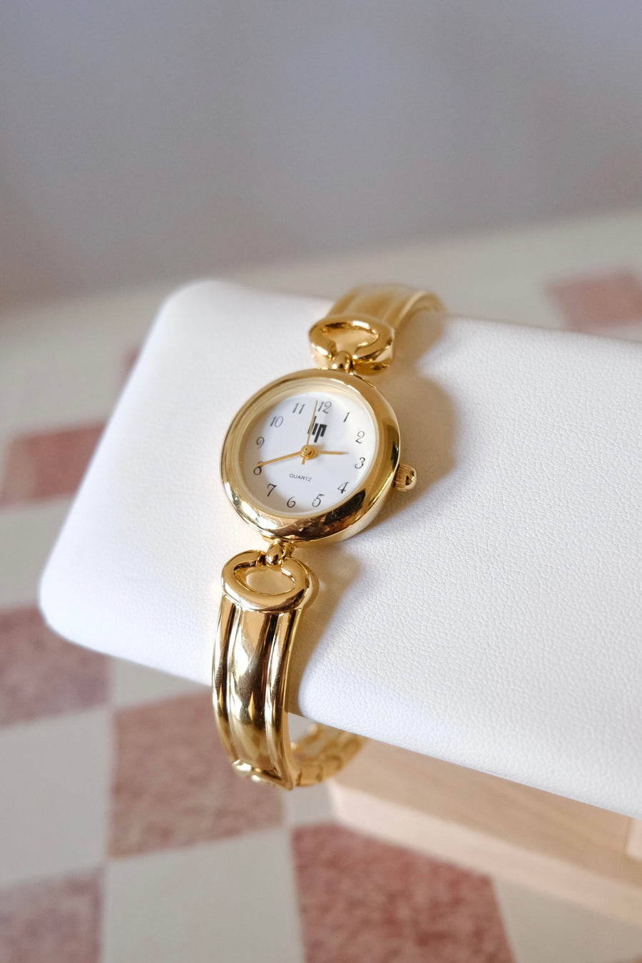 HP Gold Plated Bangle Watch