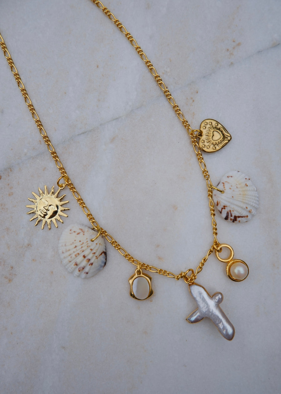 Freshwater Pearl Charm Necklace