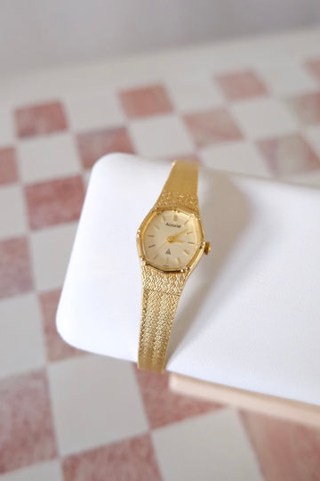 Accurist Gold Plated Octagon Face Watch