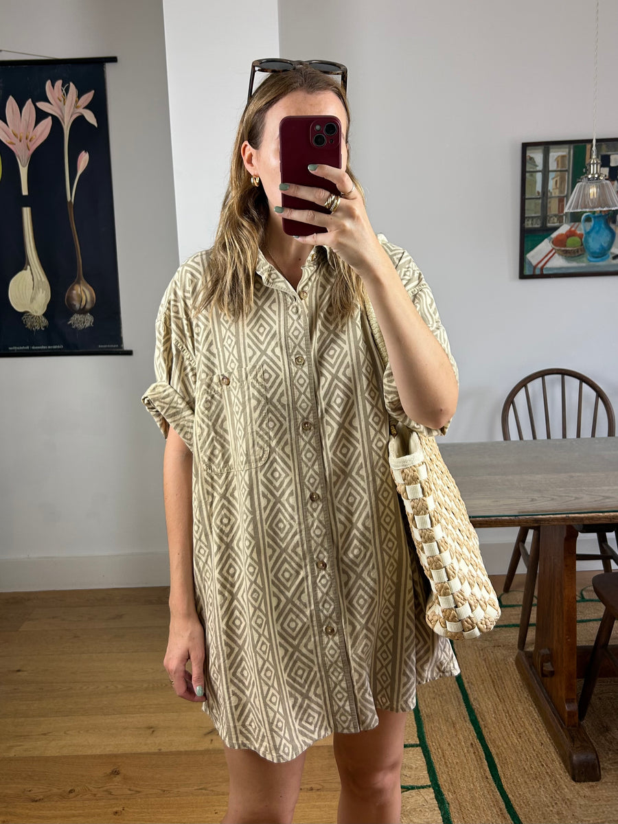 Aztec Cotton Shirt - S-XL