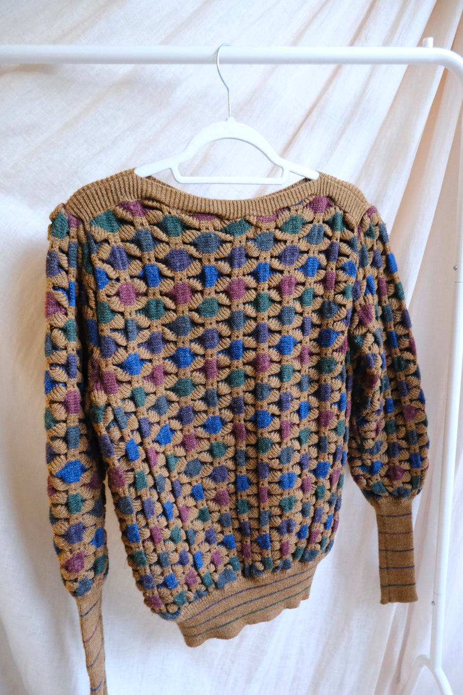 Brown Knit Jumper - S