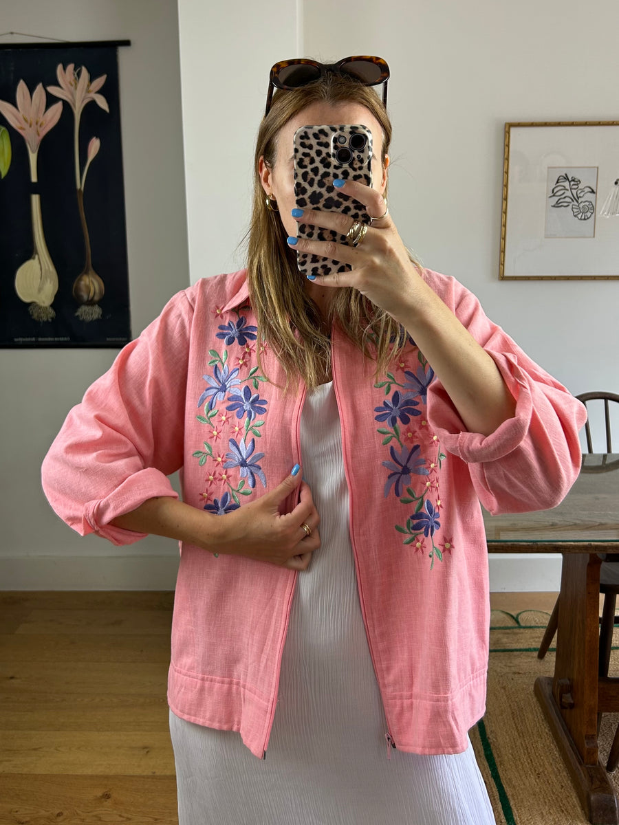 Embroidered Floral Jacket - M/L