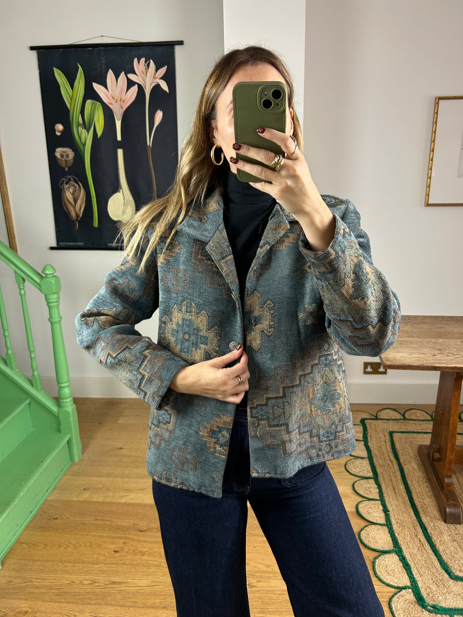 Tapestry Aztec Jacket - M